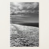 Hermosaビーチ、白黒の写真 プランナー手帳 (正面)