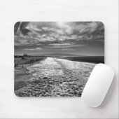 Hermosaビーチ、白黒の写真 マウスパッド (マウス)
