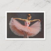 Hermosa bailarina romántica con dulces colores コーリングカード (裏面)