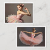Hermosa bailarina romántica con dulces colores コーリングカード (正面/裏面)