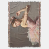 Hermosa bailarina romántica con dulces colores スローブランケット (正面縦)