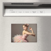 Hermosa bailarina romántica con dulces colores マグネット (インサイチュ (食洗機))