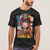HERMOSA CHICA ANIME EN SOLIDARIDAD CON CALIFORNIA Tシャツ (正面)