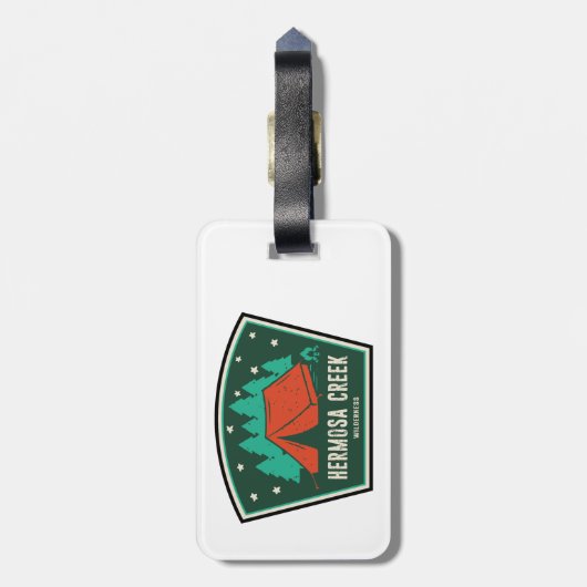 Hermosa Creek Wilderness Colorado Camping ラゲッジタグ (裏面縦)