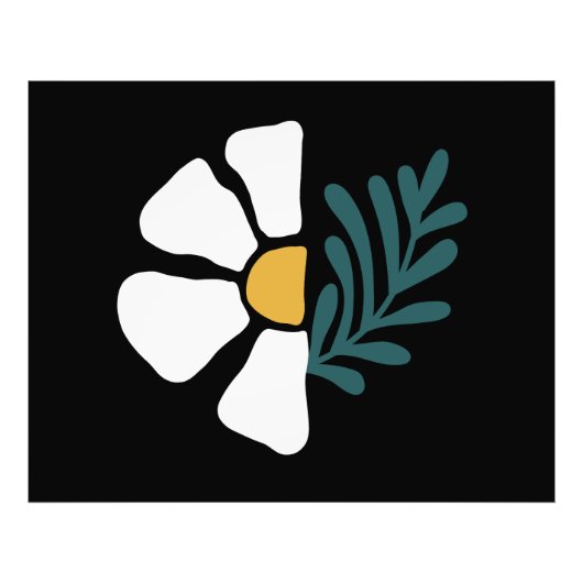 Hermosa flor abstracta フォトプリント (正面)