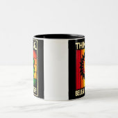 Hermosa Taza Con Trevol De 4 Hojas Y Paisaje ツートーンマグカップ (中央)
