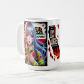 HERMOSA TAZA EN SOLIDARIDAD CON CALIFORNIA コーヒーマグカップ (正面左)
