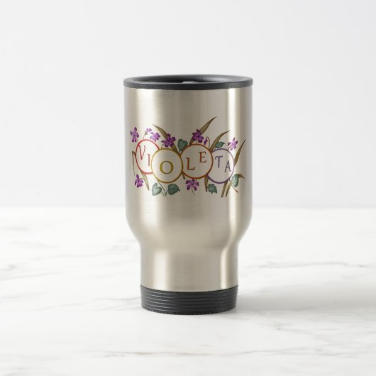 Hermosos Vasos yのtazasはelのnombre deビオレタを騙します トラベルマグ (中央)