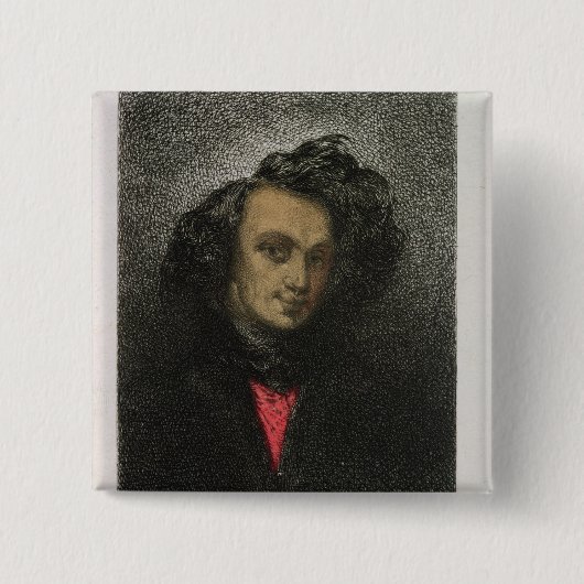 「Hernaniのために服を着る自画像 缶バッジ (正面)