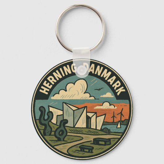 Herning Denmark Modern Art キーホルダー (裏面)