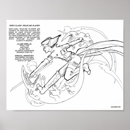 Heroクラス – 締め切りレイヤー ポスター (正面)