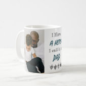 Hero Dad | オリジナル写真付き父の日コーヒーマグ コーヒーマグカップ (正面左)