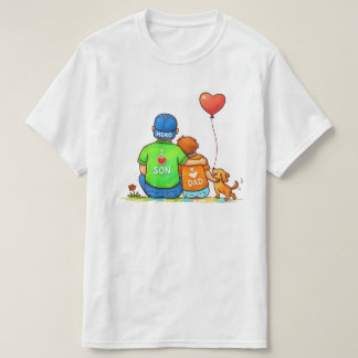 Hero Dad & Loving Son メンズ ミニマリストTシャツ Tシャツ