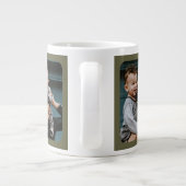 Hero Daddy Father`s Day 2 Photo Collage ジャンボコーヒーマグカップ (裏面)