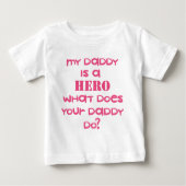 HERO-DADDY-PINK ベビーTシャツ (正面)