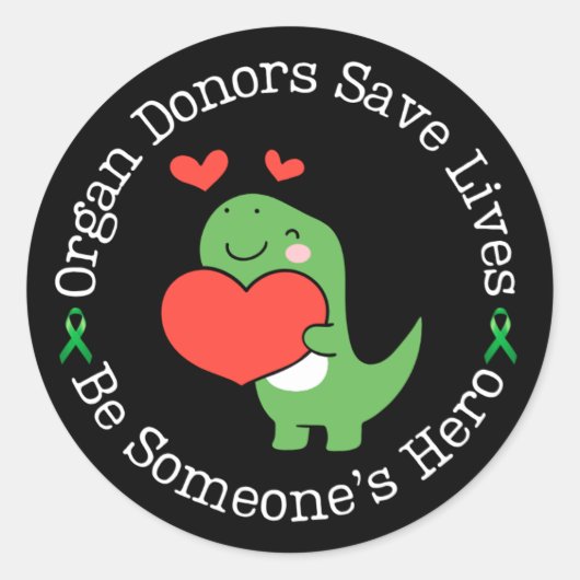 Hero Donor Organ Donor Awareness ラウンドシール (正面)