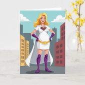 Hero Mom To Be 母の日カード カード (黄色い花)
