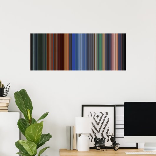 Hero movie barcode ポスター (ホームオフィス)