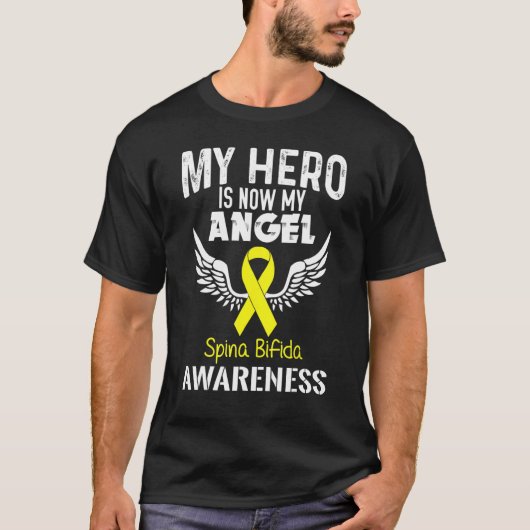 Hero Now Angel Spina Bifida Awareness Supporter Ri Tシャツ (正面)