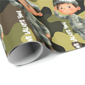 Hero Salute Military Wrapping Paper ラッピングペーパー (ロールコーナー)