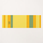 Hero Stripes Horizontal Lines Orange Yellow Green ヨガマット (正面(横))