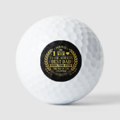 Hero to the World's Best Dad / Pelota de Golf ゴルフボール (正面)