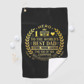 Hero to the World's Best Dad / Toalla de Golf ゴルフタオル (インサイチュ)
