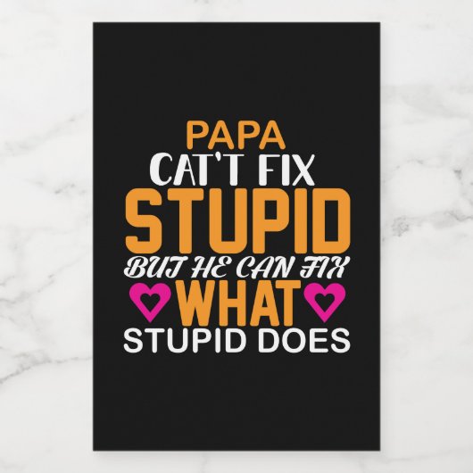 "Héroe en Casa" para el Día del Padre ワインラベル (シングルラベル)