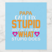 "Héroe en Casa" para el Día del Padre ワインラベル (シングルラベル)