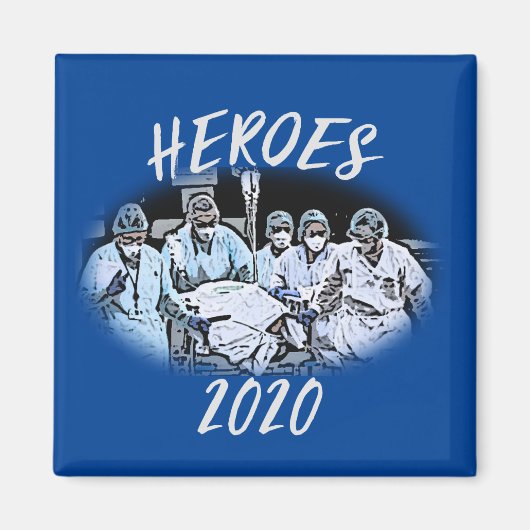 Heroes 2020（医療スタッフの大流行） マグネット (正面)