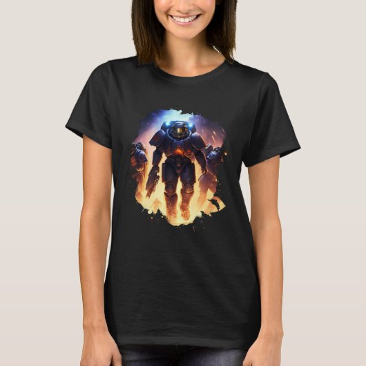 Heroes in space the amazing Space Marines Tシャツ (正面)
