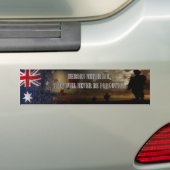 Heroes never die ....Australia バンパーステッカー (車上)