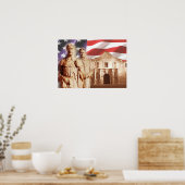 Heroes of the Alamo, San Antonio,テキサス州 ポスター (キッチン)