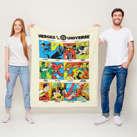 Heroes of the DC™ Universe フリースブランケット (インサイチュ)