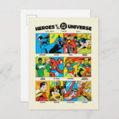 Heroes of the DC™ Universe ポストカード (正面/裏面)