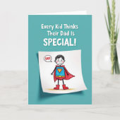 Heroic Fathers Day Drawing Card カード (正面)