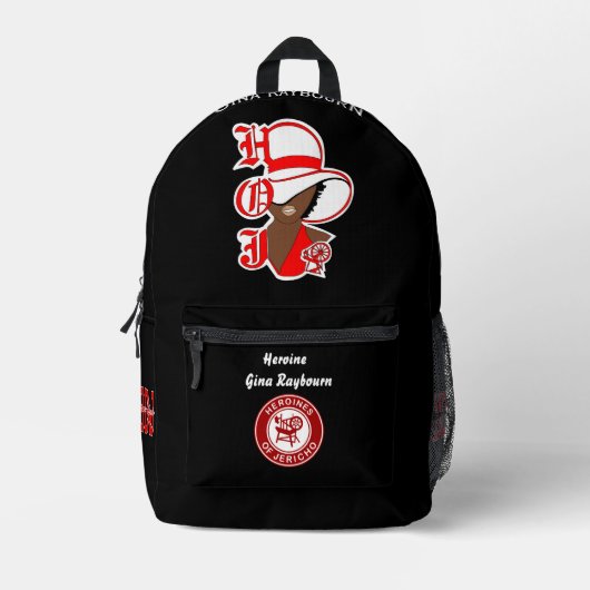 Heroine of Jericho HOJ Backpack Personalized プリントバックパック (正面)