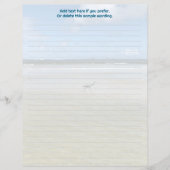 Heron and Shore Birds Lined Flyer Paper チラシ (正面)