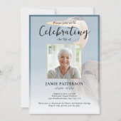 Heron Bird Lover Celebration of Life Photo Funeral 招待状 (正面)