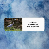 Heron Bird Photo Personalize差出人住所 ラベル