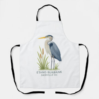 Héron bleu – Étang Burbank Danville QC | Design na エプロン