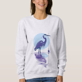 Heron by Moonlight – Women’s Sweatshirt スウェットシャツ