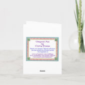 Heron in Reedsノートカード カード (裏面)