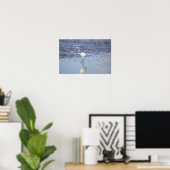 Heron in the Water Poster ポスター (ホームオフィス)