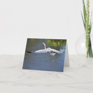 Heron Over The Water #4 -メモカ空白のード サンキューカード
