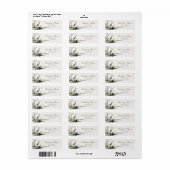 Heron Toile French Country Return Address Label ラベル (フルシート)