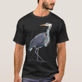 Heron Wildlife Birder Tシャツ (正面)