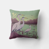 Herons by the Lake クッション (裏面)