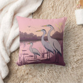 Herons by the Lake クッション (ブランケット)