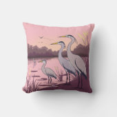 Herons by the Lake クッション (正面)